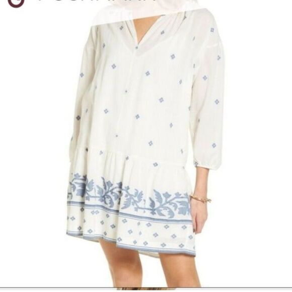NWT Madewell Jacquard Long Sleeve Tunic Dress G6486 $145 Sold Out!- size S - Picture 4 of 4